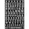 JAM Paper Silver Upper & Lower Case Alphabet Letter Stickers
